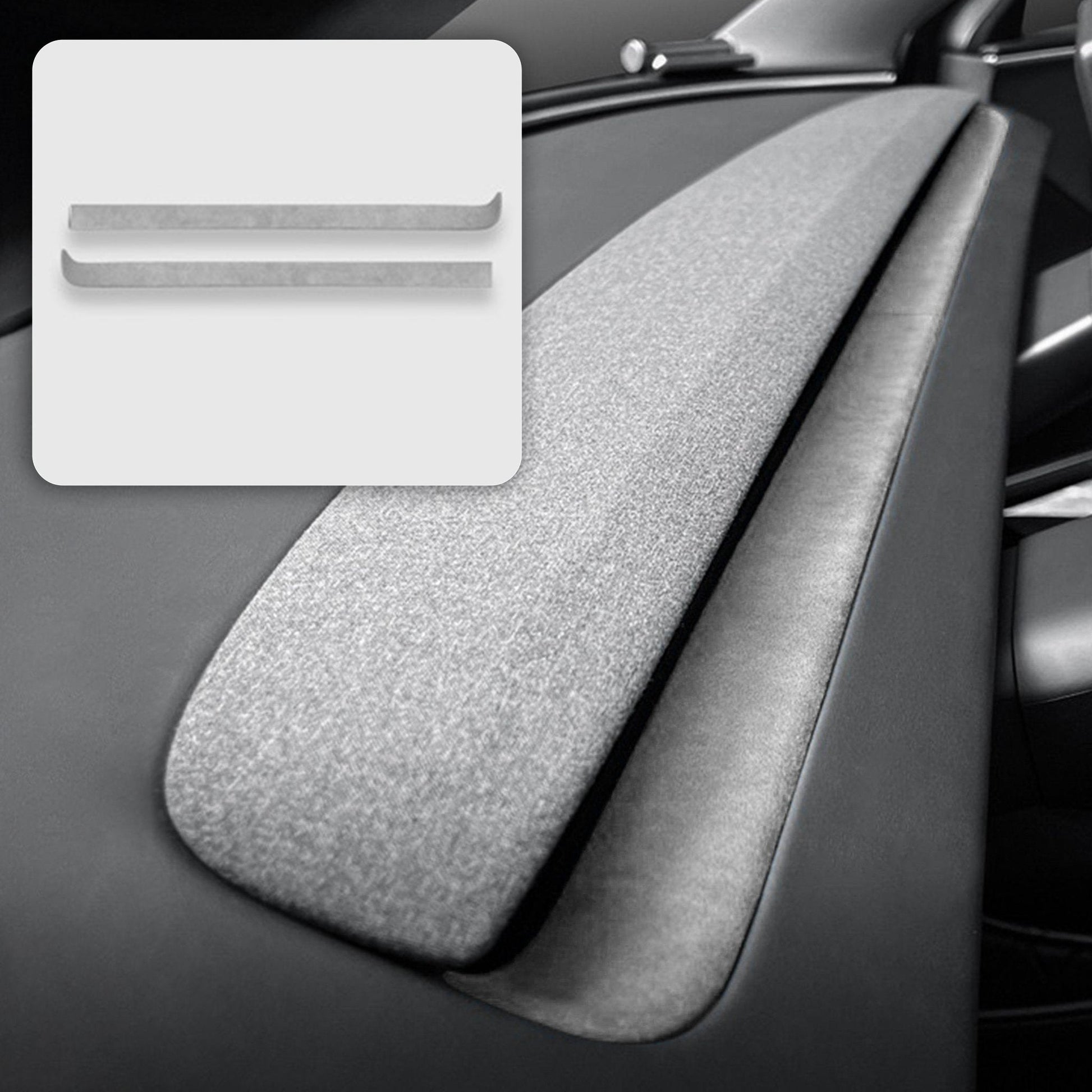 Alcantara Spliced Dash Trim for Tesla Model 3 Highland / Model Y Juniper (2PCS) - Tesery Official Store