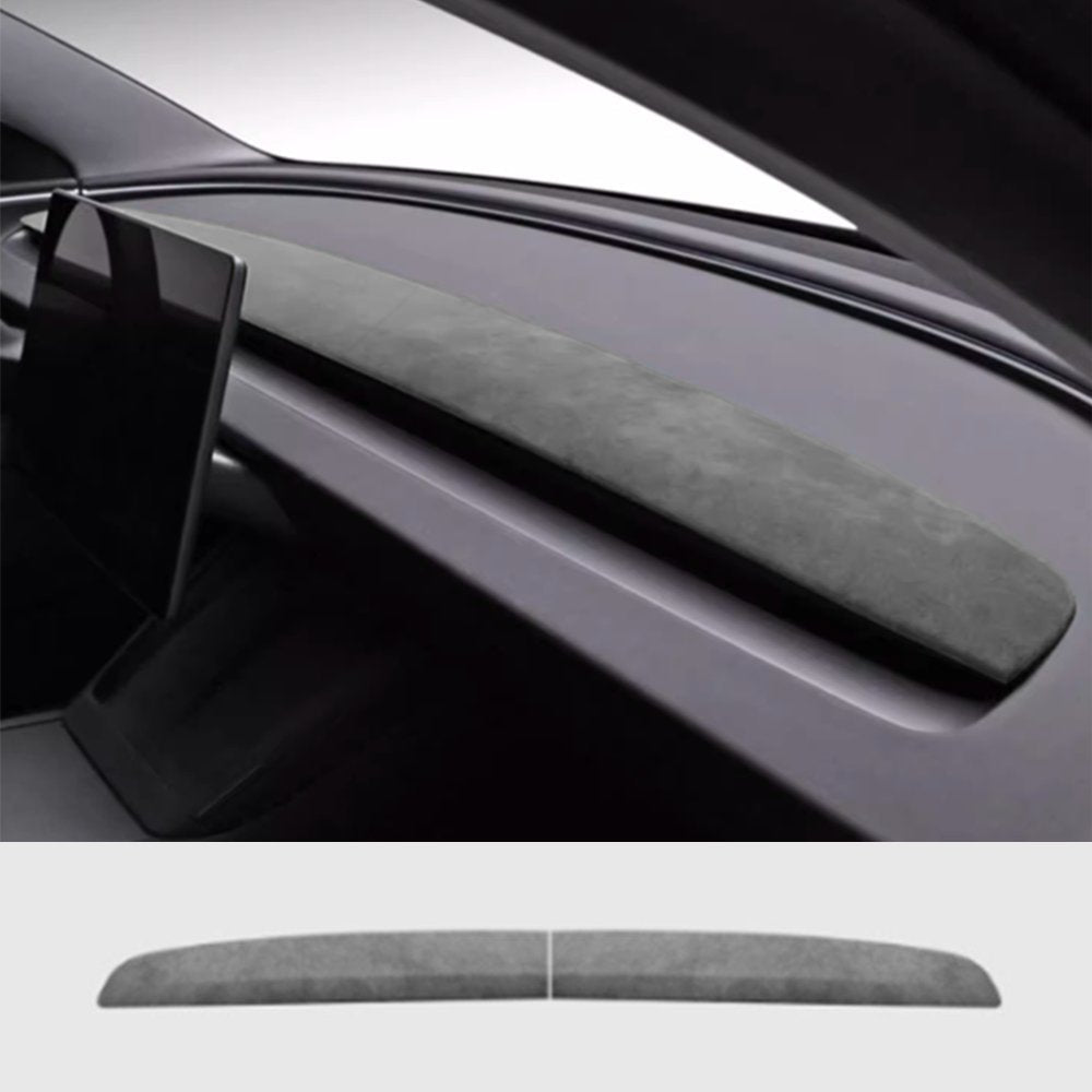 Alcantara Spliced Dash Trim for Tesla Model 3 Highland / Model Y Juniper (2PCS) - Tesery Official Store