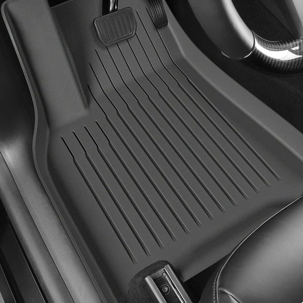 All - Weather TPE Floor Mats for Tesla Model Y Standard (LHD) - Tesery Official Store