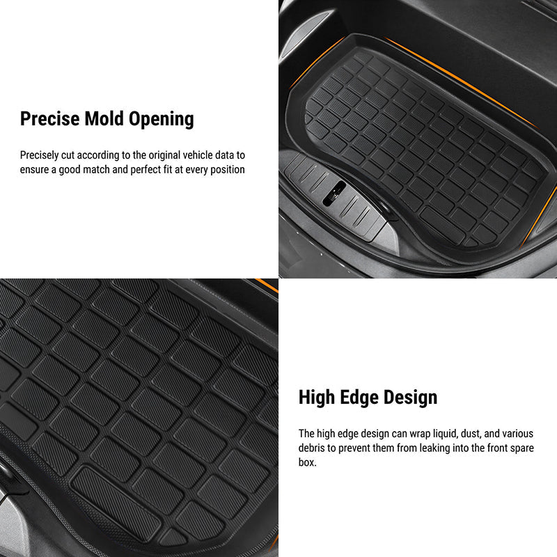 All Weather TPE Front Rear Trunk Mat for Tesla Model 3 - Tesery Official Store