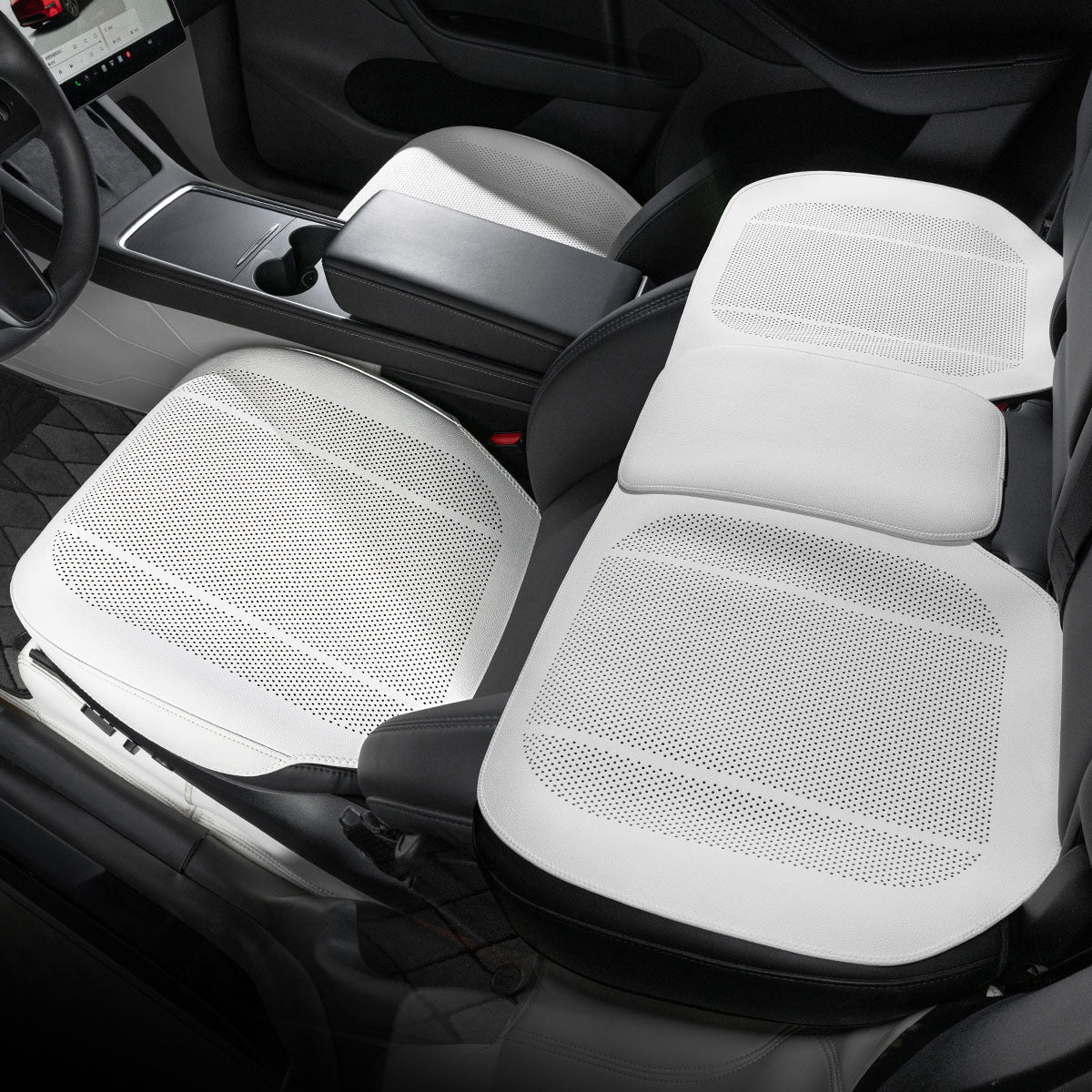 All - Wheather Nappa Leather Car Seat Covers for Tesla Model 3/Y/S/X - Tesery Official Store