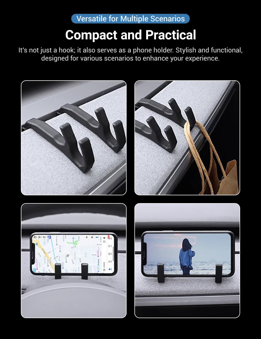 Car Dashboard Hooks For Tesla Model 3/Y【2PCS】 - Tesery Official Store