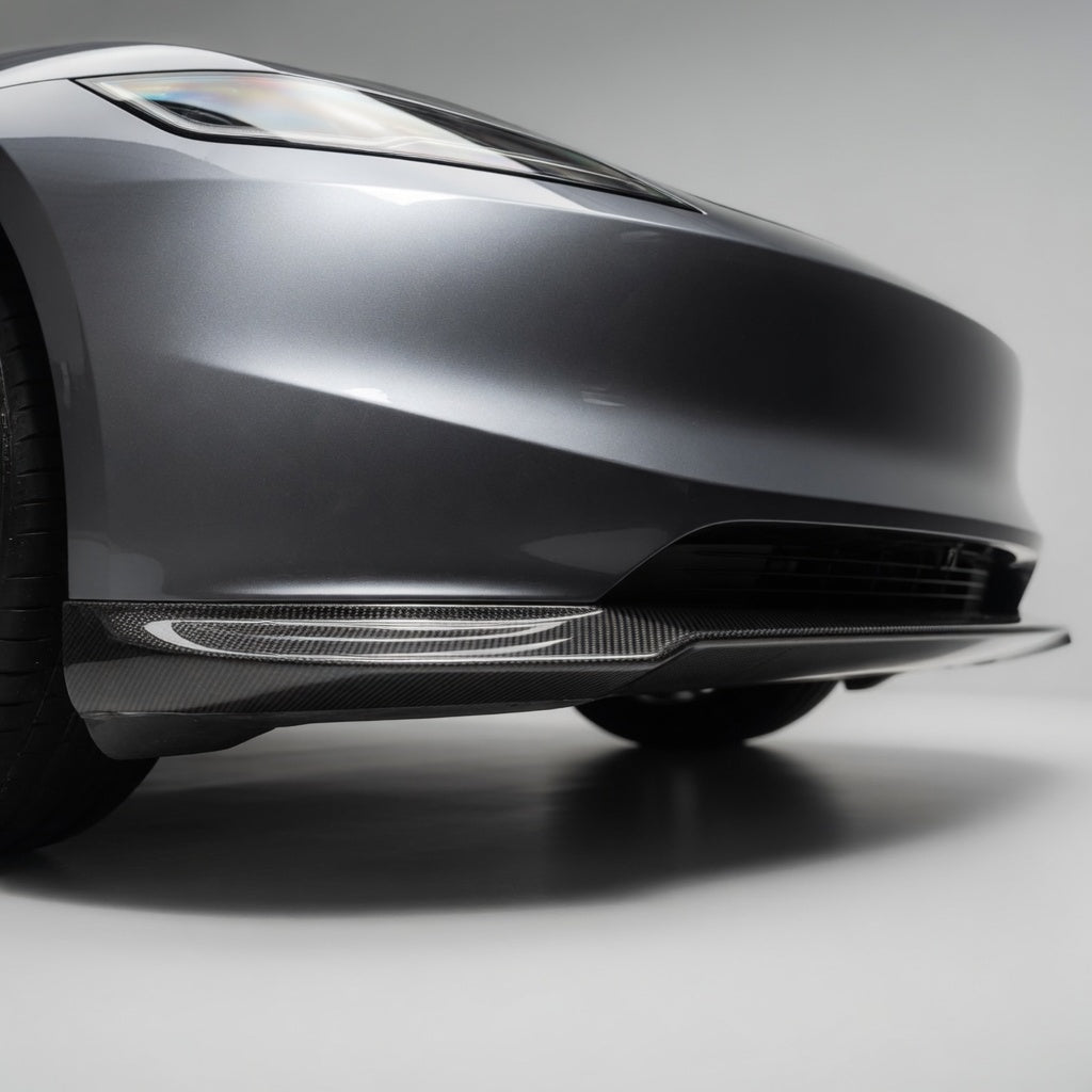 Carbon Fiber Front Lip Splitterc for Model 3 Highland - High Performance Exterior Upgrade - Tesery Official Store