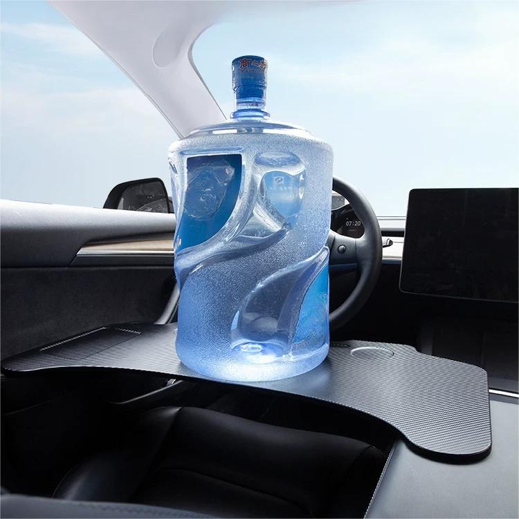 Carbon Fiber Pattern Foldable Working Tray Table for Model 3 Highland & Model Y Juniper | ABS - Tesery Official Store