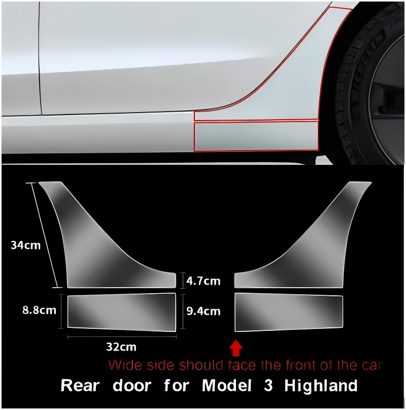 Clear Paint Protective Film kits for Tesla Model 3 Model Y 2017 - 2023 - Tesery Official Store