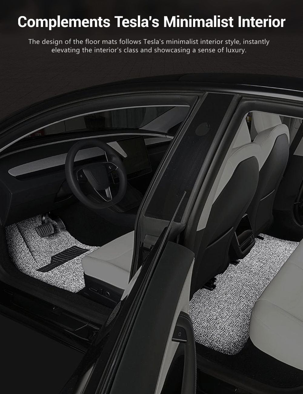 Coil Floor Mats for Tesla Model 3 Highland & Moel Y Juniper - Tesery Official Store