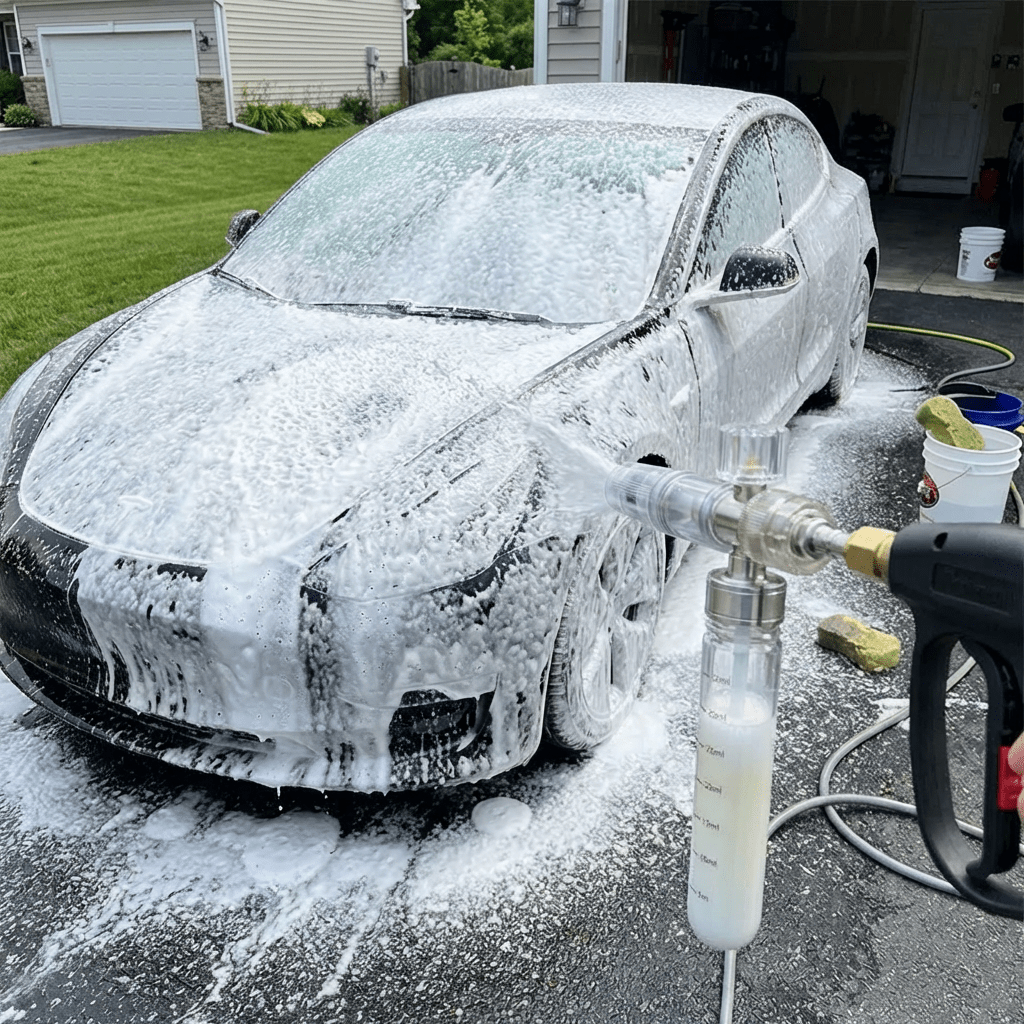 Compact Foam Cannon | Fast & Convenient Car Wash Tool with 1/4" Quick Connect - Tesery Official Store