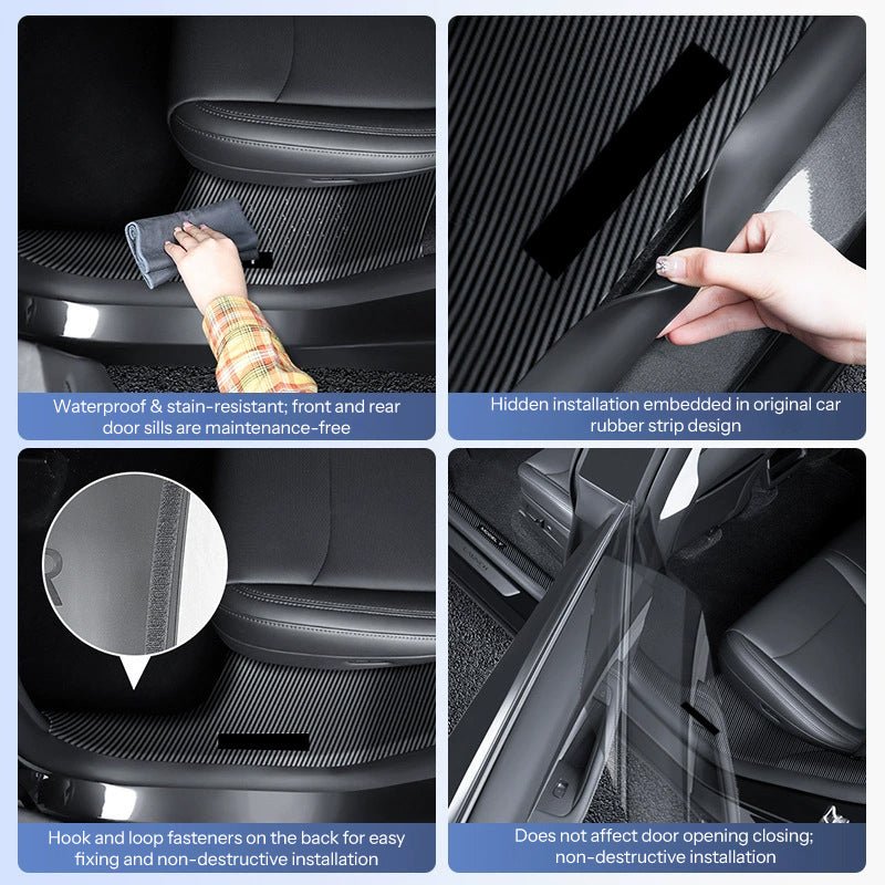 Complete Interior Door Sill Protection Kit for Model Y Juniper | TESERY - Tesery Official Store