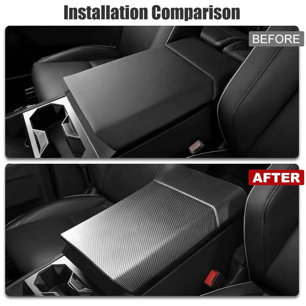 Cybertruck Armrest Carbon Fiber Style ABS Protective Trim Overlay - Tesery Official Store