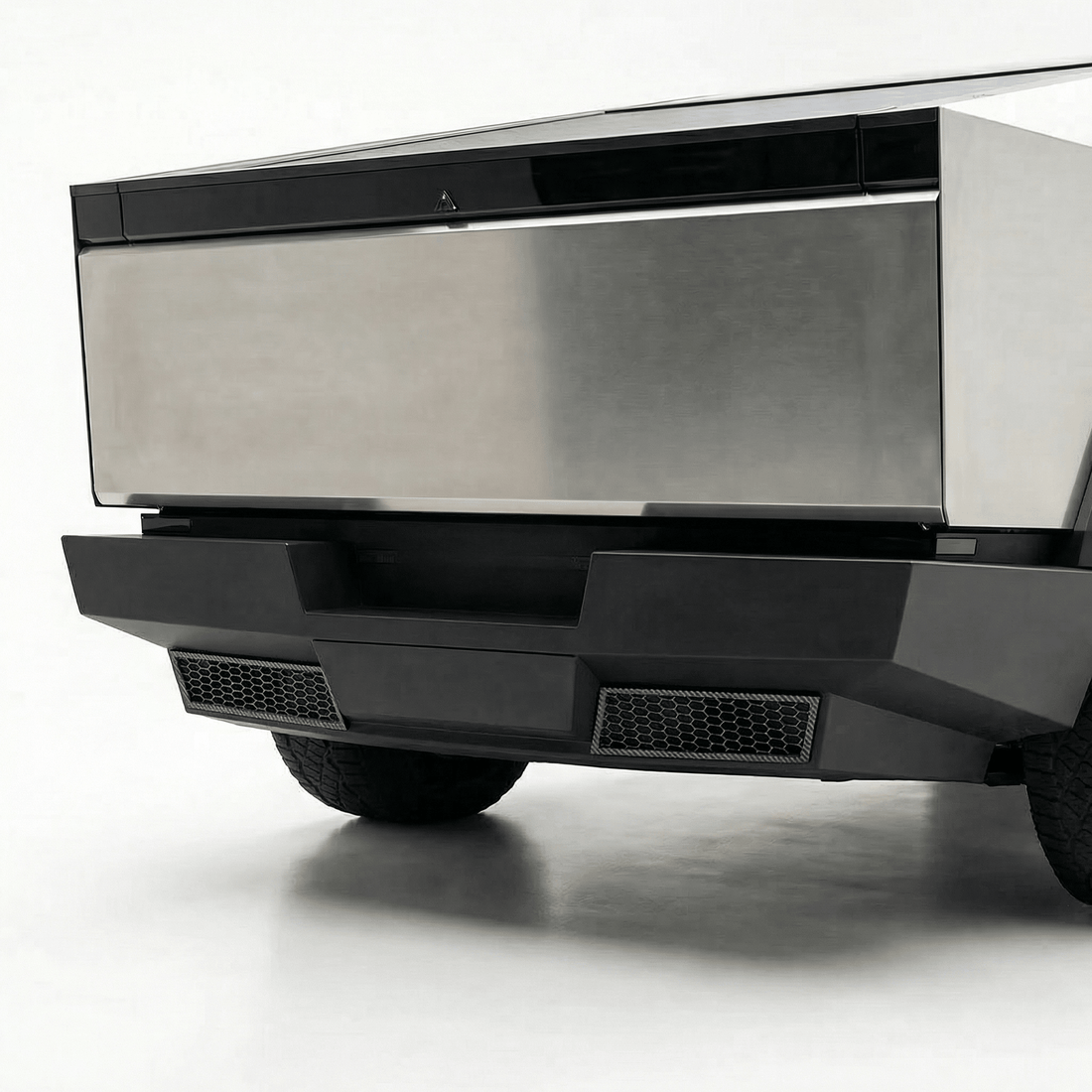 Cybertruck Rear Bumper Honeycomb Trim Cover – Carbon Fiber Style Protective Guard - Tesery Official Store