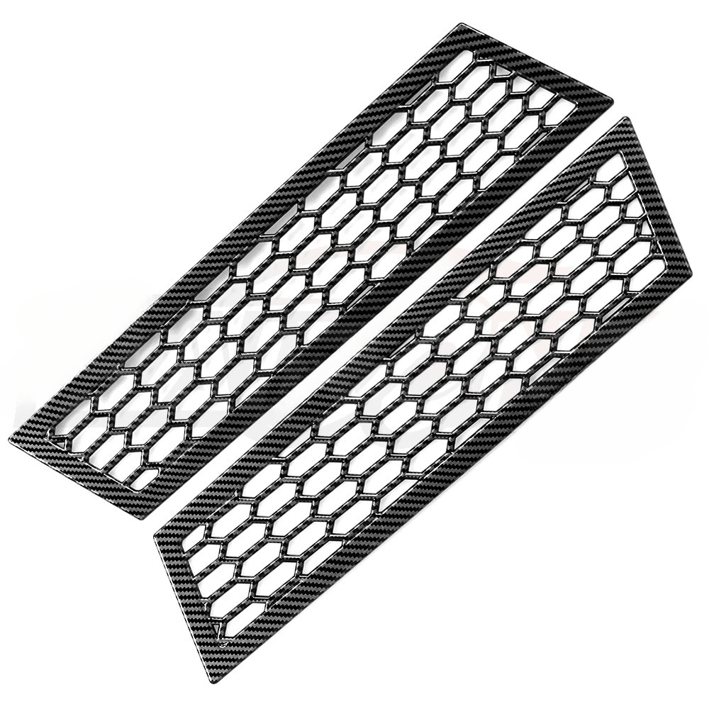 Cybertruck Rear Bumper Honeycomb Trim Cover – Carbon Fiber Style Protective Guard - Tesery Official Store
