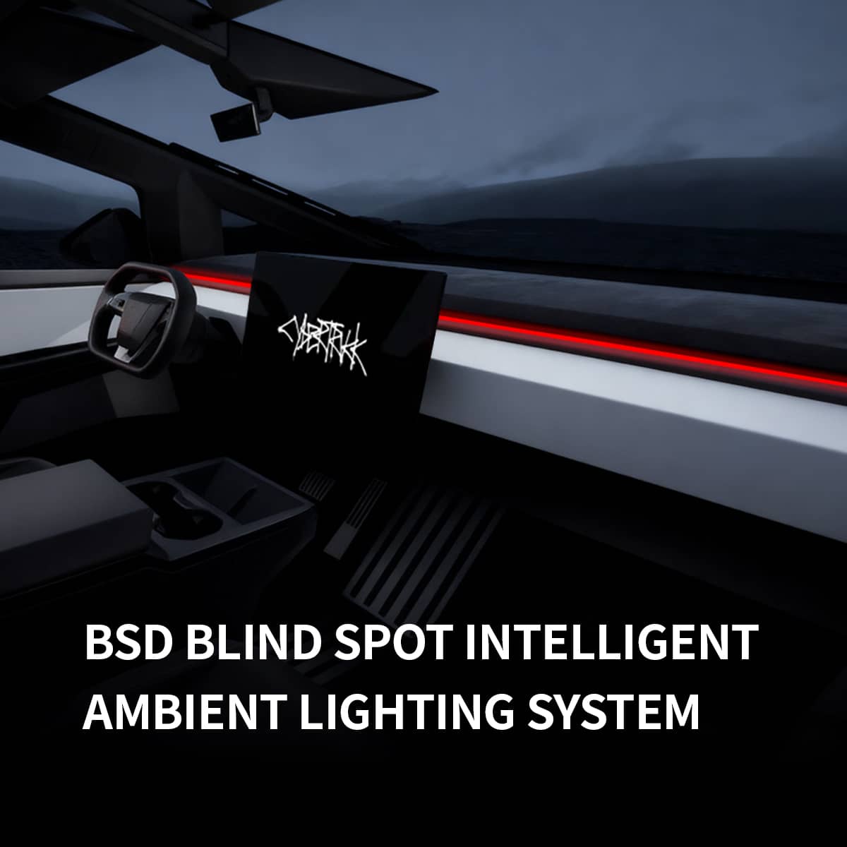 Cybertruck Smart BSD Blind Spot LED Ambient Lighting Kit - Tesery Official Store