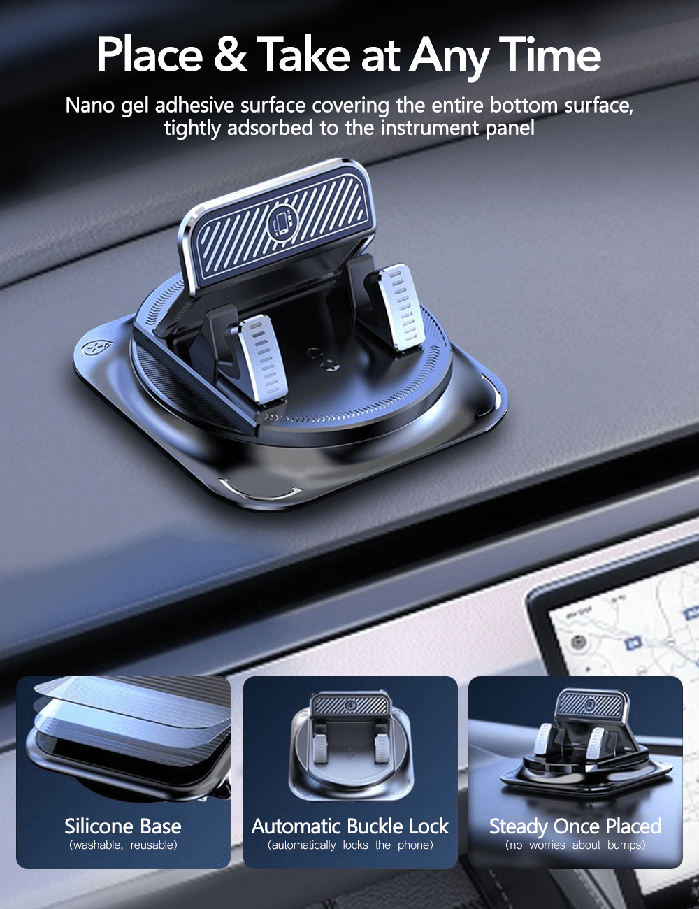 Dashboard Phone Holder for Tesla - Tesery Official Store