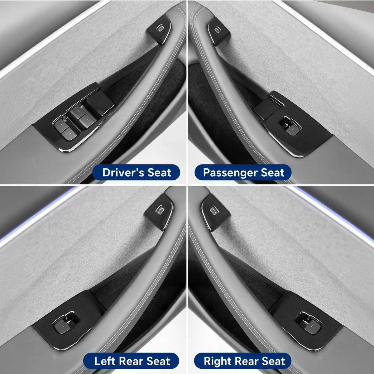 Door Lock Switch Cover Trim for Tesla Model Y Juniper & Model YL - Tesery Official Store