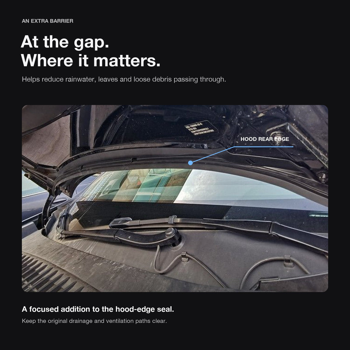 Double-Channel Hood Weatherstrip for Tesla Model Y (Pre-Juniper) - Tesery Official Store