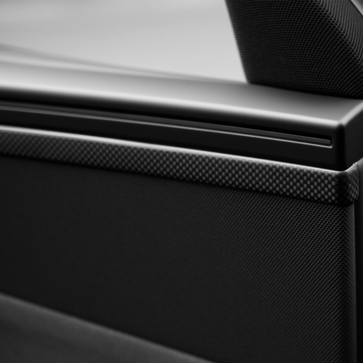 Dry Carbon Fiber Door Panel Trim Covers for Model Y Juniper - Tesery Official Store