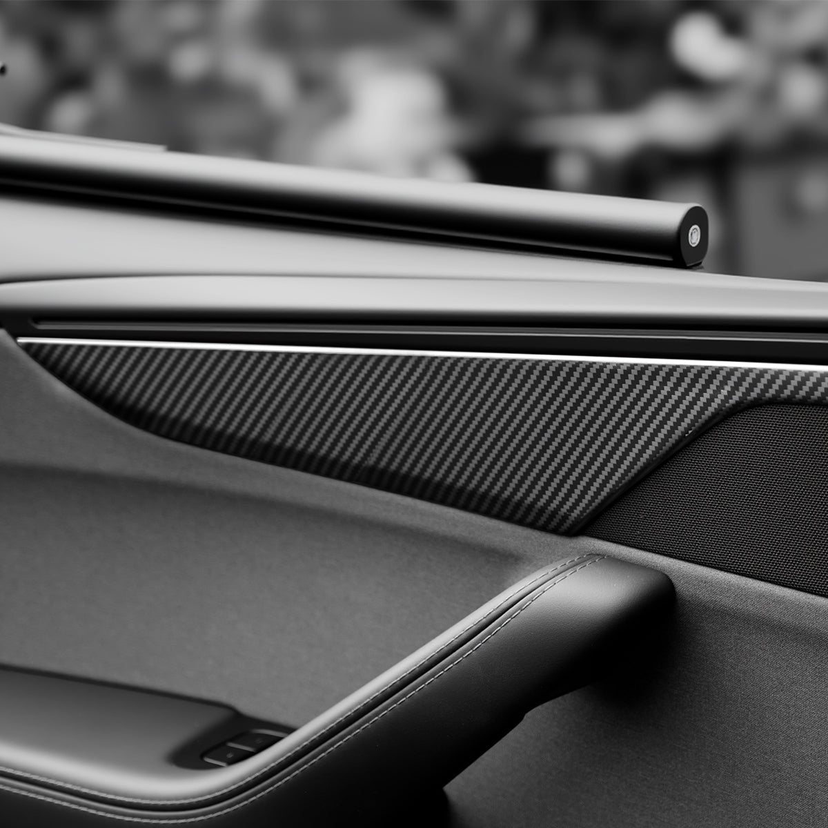 Dry Carbon Fiber Door Panel Trim Covers for Model Y Juniper - Tesery Official Store