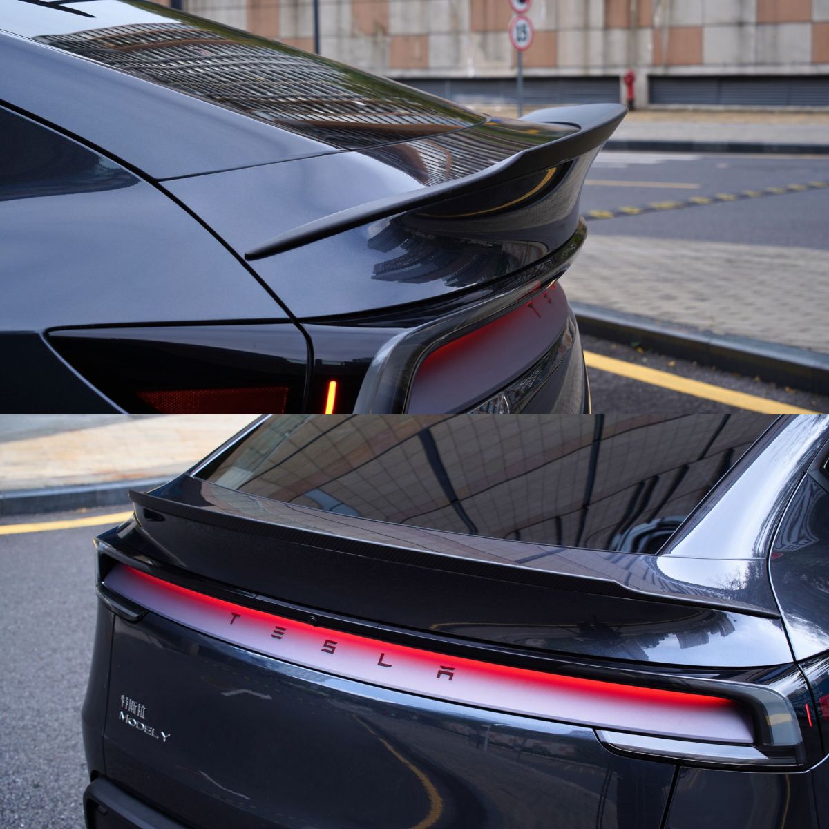 Dry Carbon Fiber Rear Spoiler Wing for Model Y Juniper | OEM YL Style - Tesery Official Store