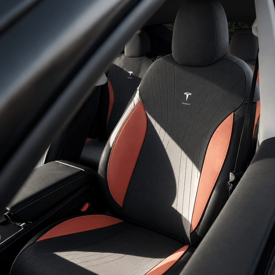 Suede Seat Covers for Tesla Model 3 & Model Y - Tesery Official Store