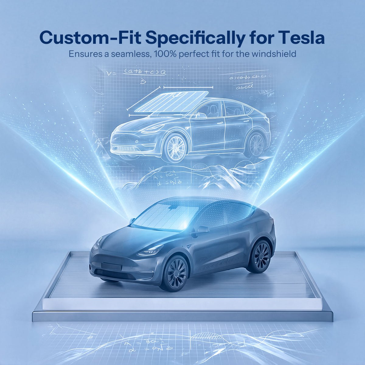 Foldable Front Windshield Sunshade for Model 3 & Model Y - Tesery Official Store