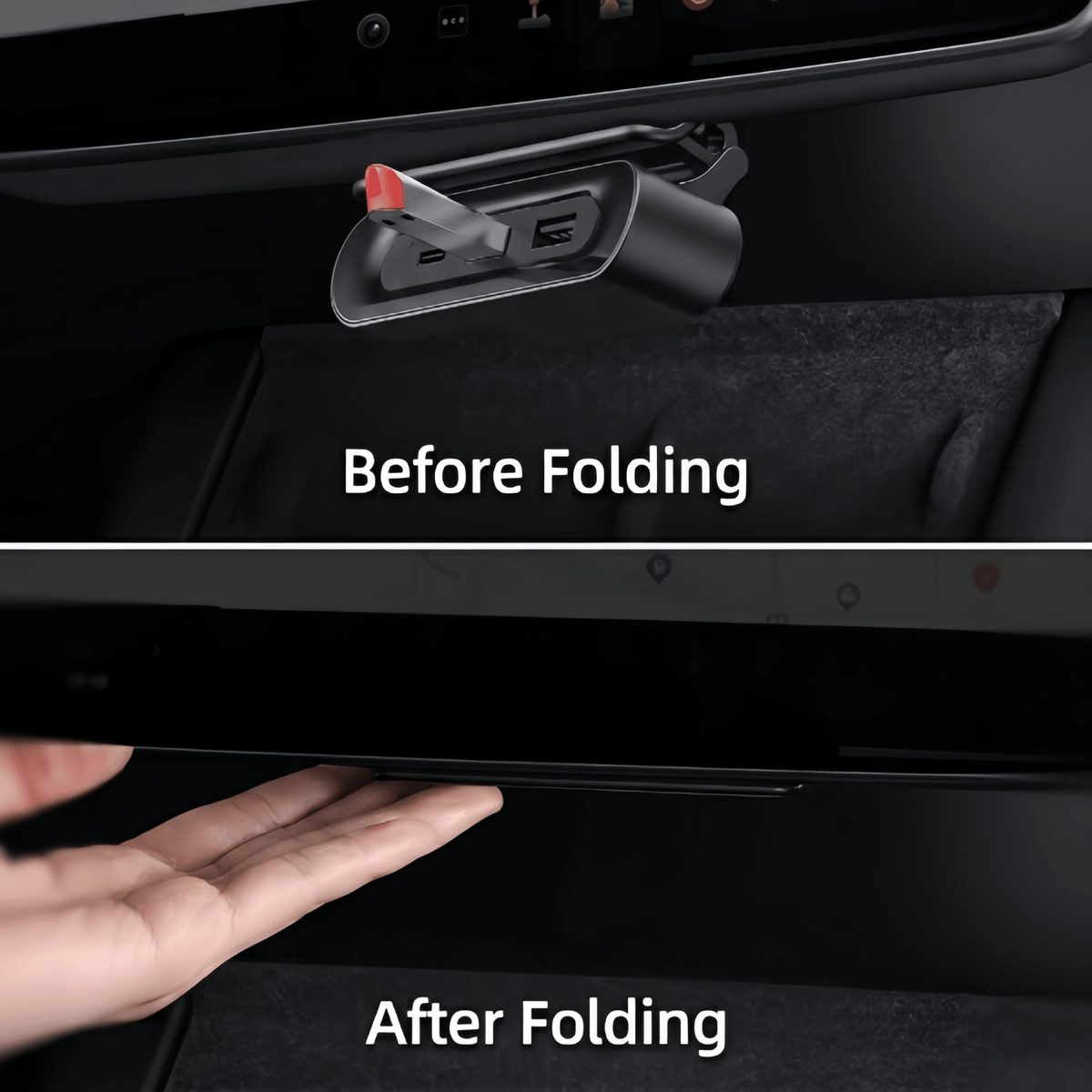 Foldable Under-Screen USB Hub for Model 3 Highland / Model Y Juniper / Model YL - Tesery Official Store