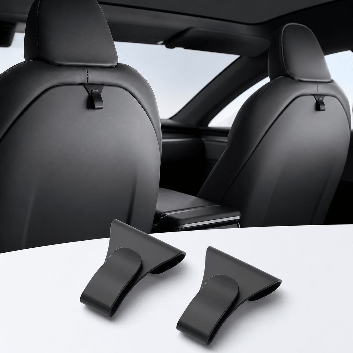 Front Seat Back Storage Hooks for Tesla Model S / X 2023+ (2pcs) - Tesery Official Store