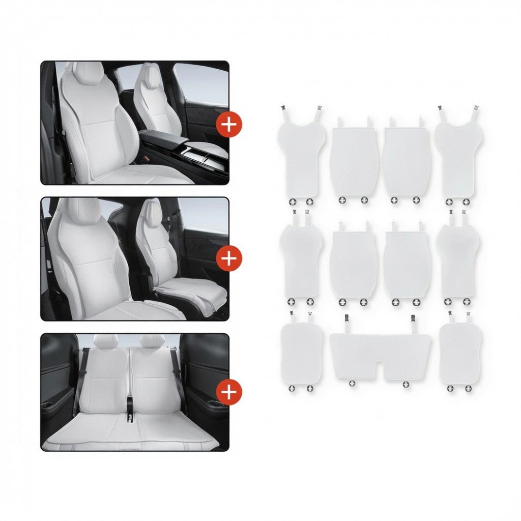 Ice Silk Ventilated Seat Covers for Model YL 6-Seater (11PCS) - Tesery Official Store