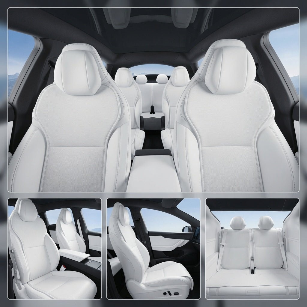Ice Silk Ventilated Seat Covers for Model YL 6-Seater (11PCS) - Tesery Official Store