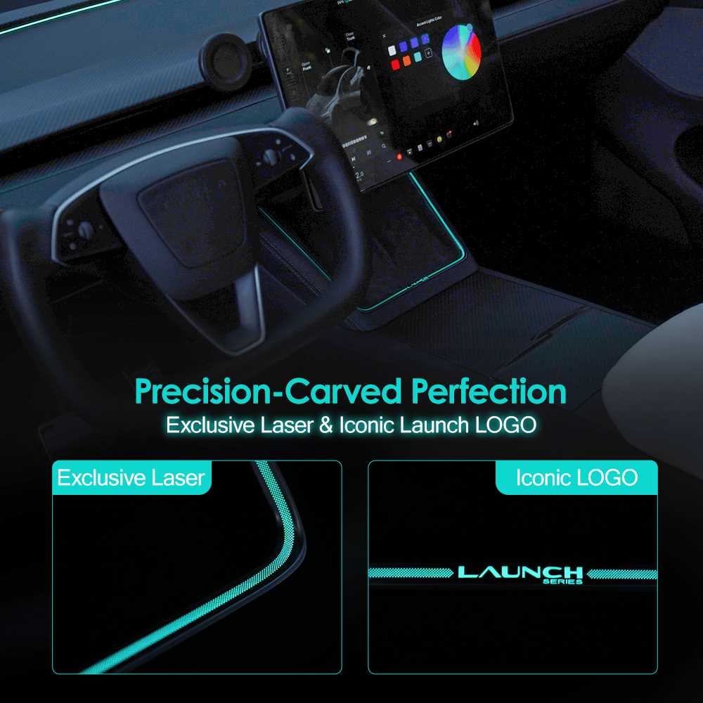 Laser - Carved Ambient Light for Model Y Juniper Wireless Charging Port - Tesery Official Store