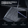 Soft-textured charging surface bordered by a violet illuminated light frame
