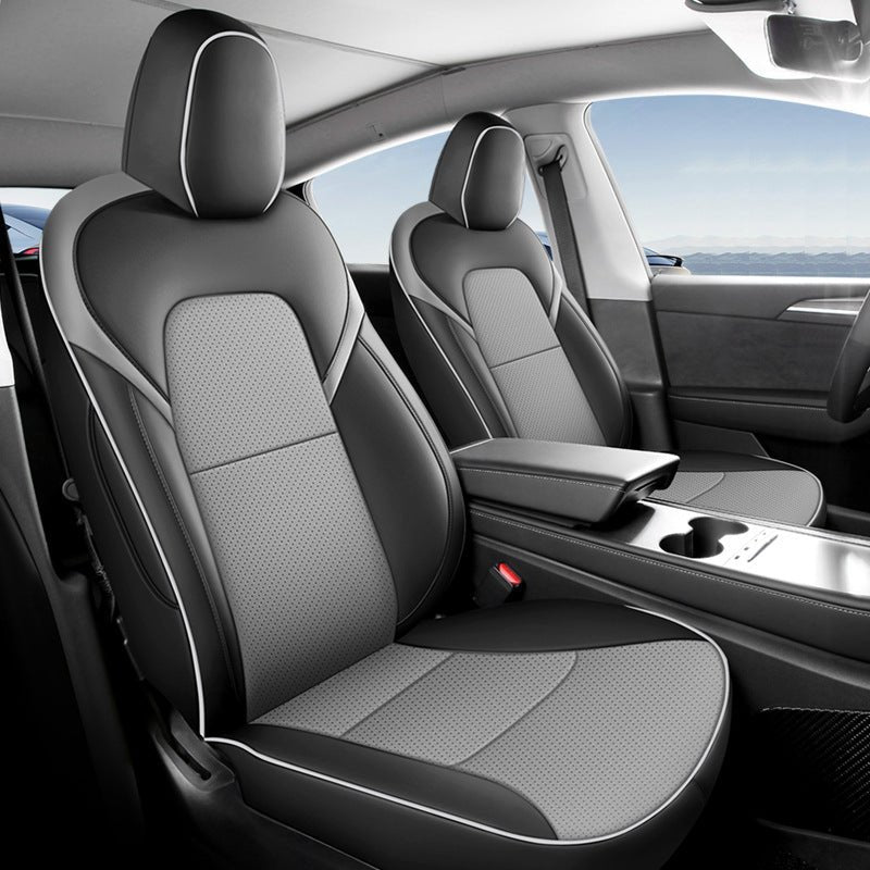 Leather Seat Covers for Tesla Model 3 & Model Y - Tesery Official Store