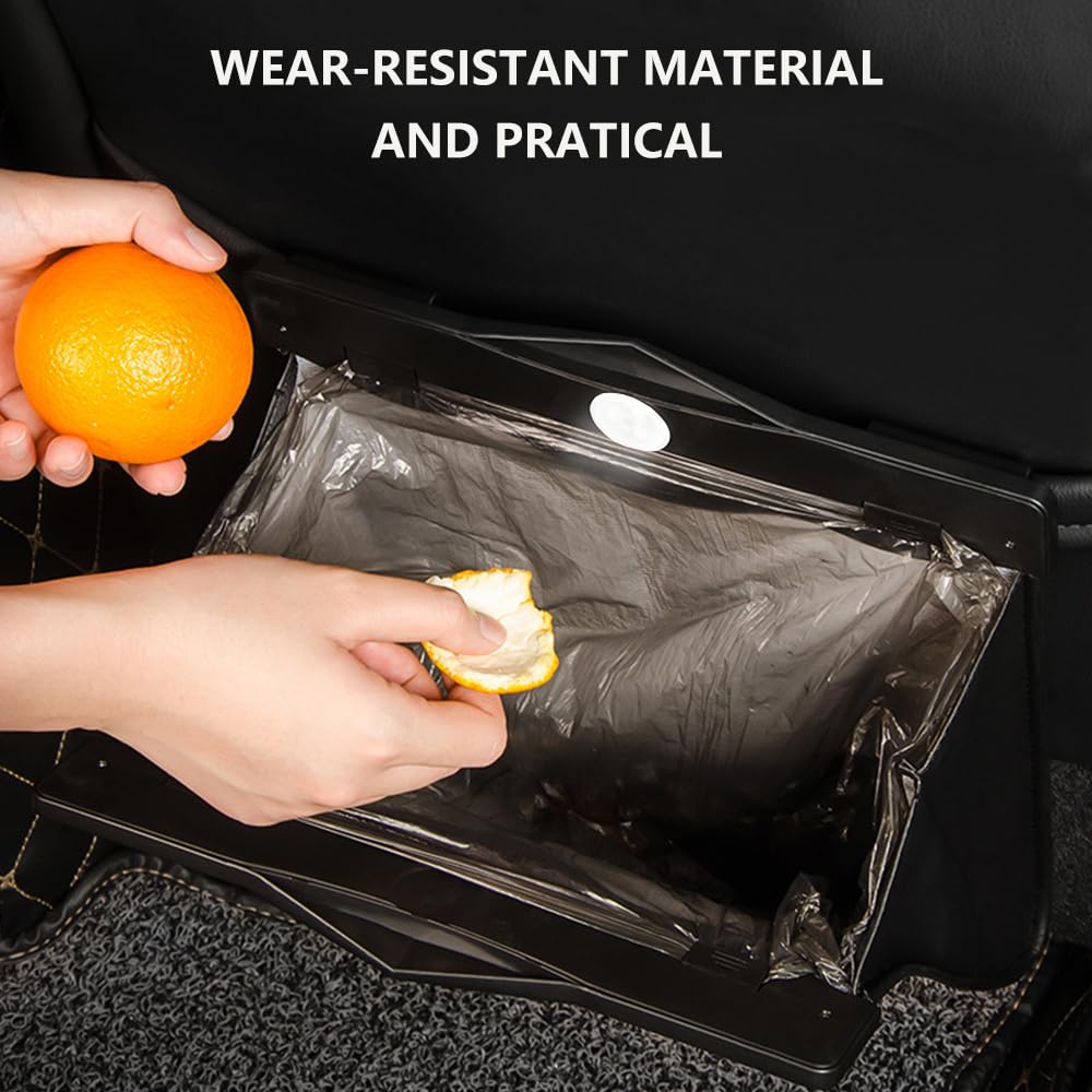 LED Car Trash Can | Waterproof, Leather Hanging Garbage Bag - Tesery Official Store