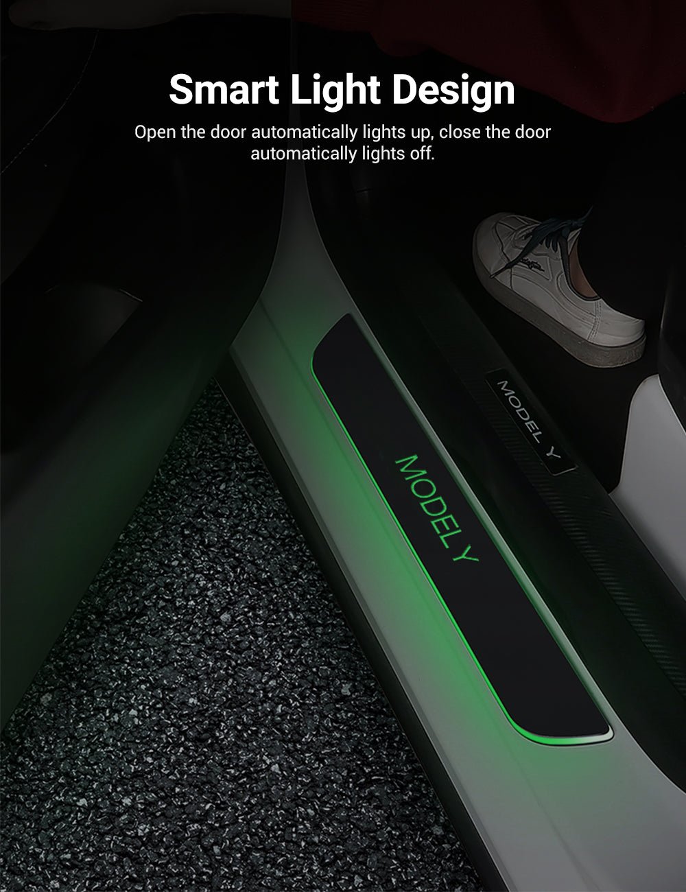 LED Colorful Lights illuminated Door Sills for Tesla Model Y/3/S/X - Tesery Official Store