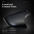Lower mirror cover product graphic identifying left or right replacement shells for Model Y and Model YL