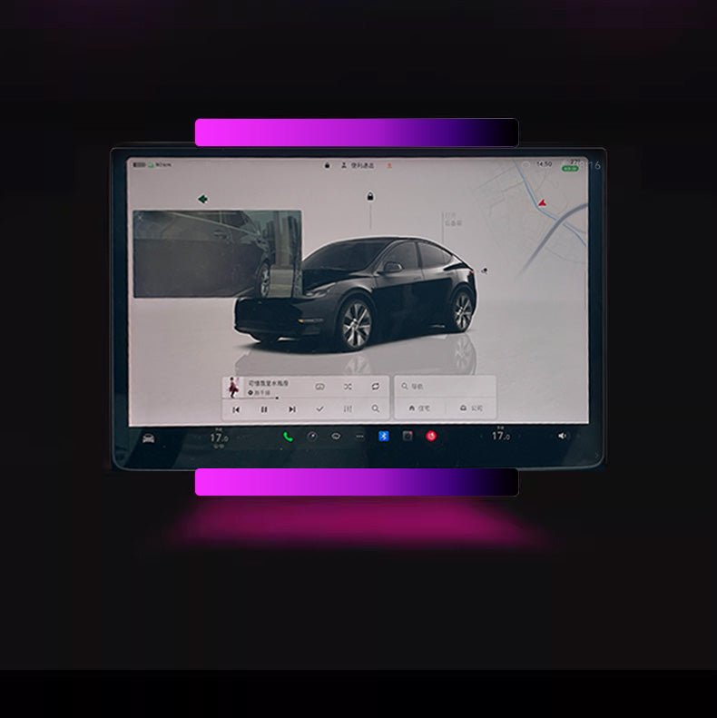 Model 3/Y Music - Synced RGB Ambient Lighting With Wireless Charging Phone Mount - Tesery Official Store