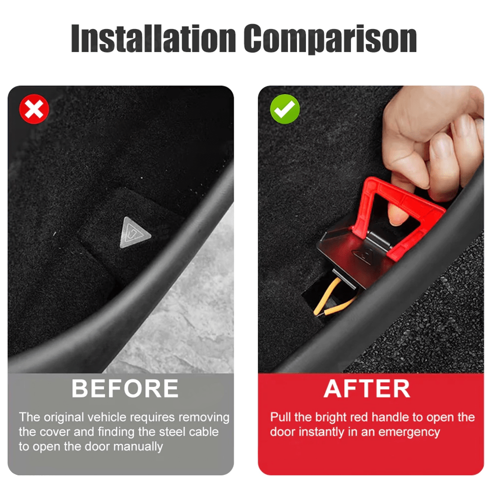 Model Y Juniper Rear Door Emergency Release Pull Handle - Tesery Official Store