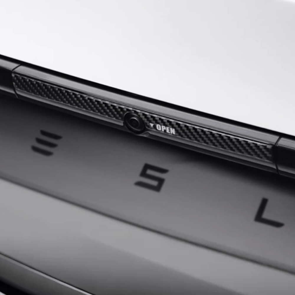 Model Y Juniper Rear Trunk Button Sticker | Flexible Urethane Carbon Fiber - Tesery Official Store