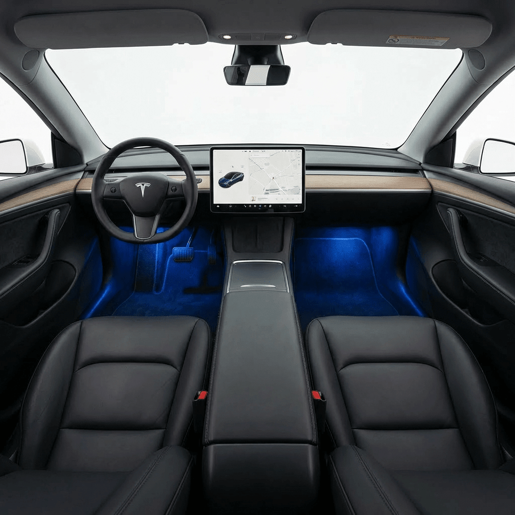 Multi - Color RGB Footwell LED Lights for Model 3/Y/S - Tesery Official Store