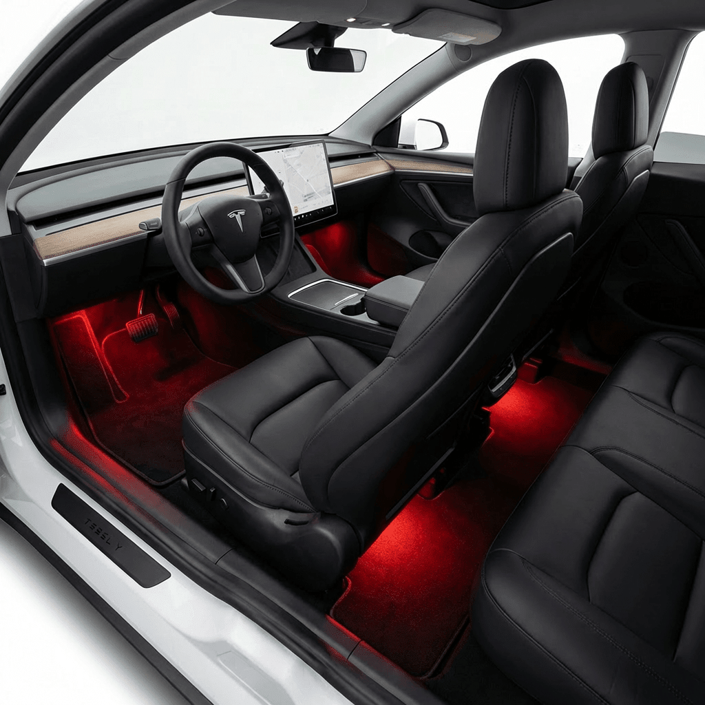 Multi - Color RGB Footwell LED Lights for Model 3/Y/S - Tesery Official Store