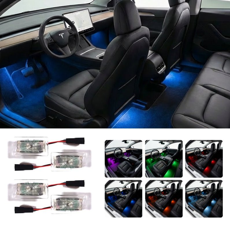 Multi - Color RGB Footwell LED Lights for Model 3/Y/S - Tesery Official Store
