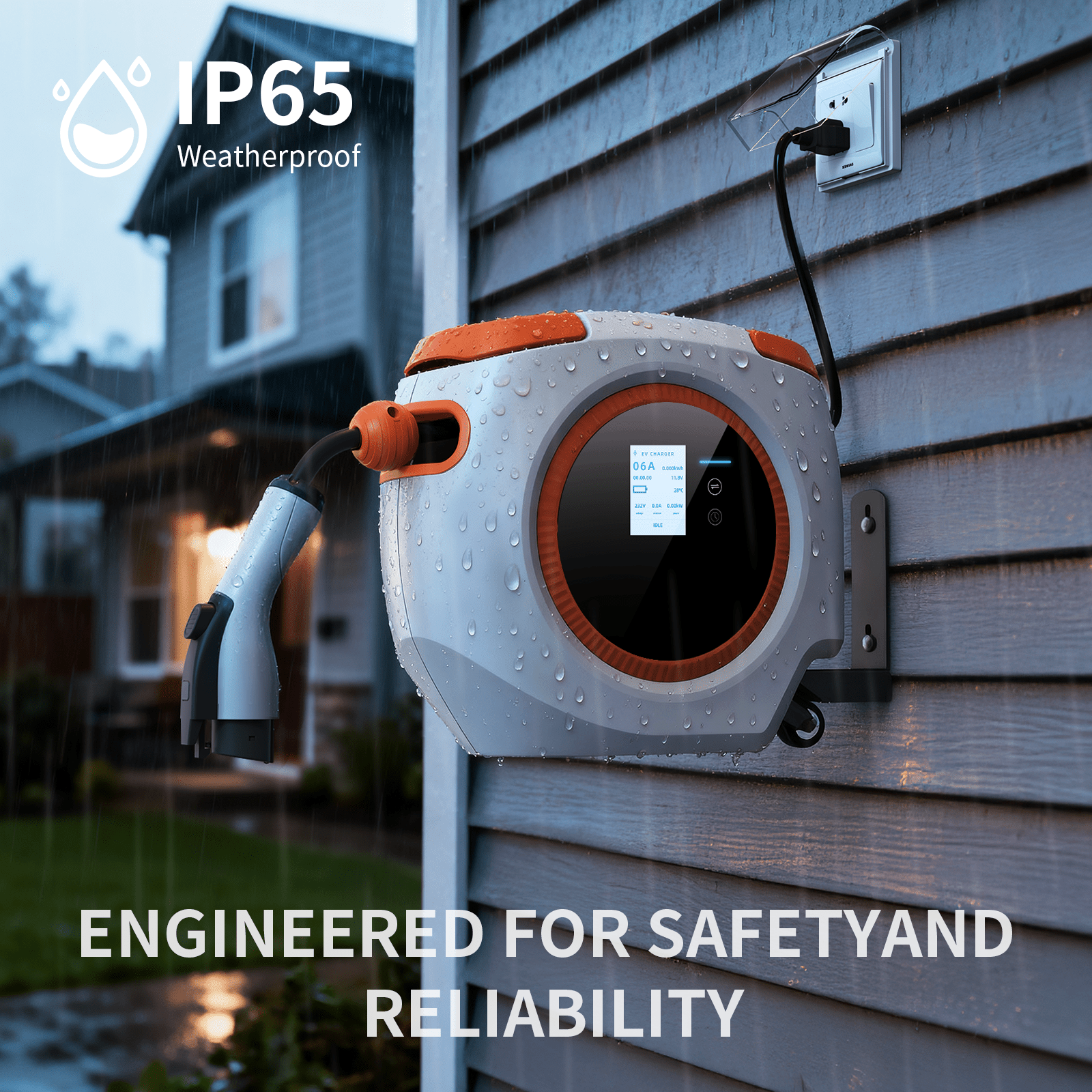 Portable EV Charger | 3.5KW AC | APP Control Wallbox - Tesery Official Store