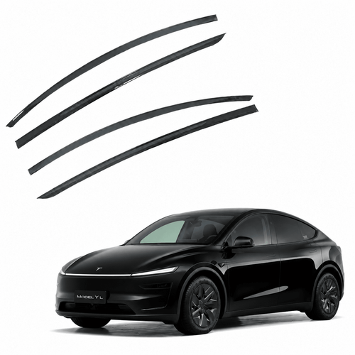 Rain Guards Window Vent Visors for Tesla Model YL 6-Seater 2026+ (4-Piece) - Tesery Official Store