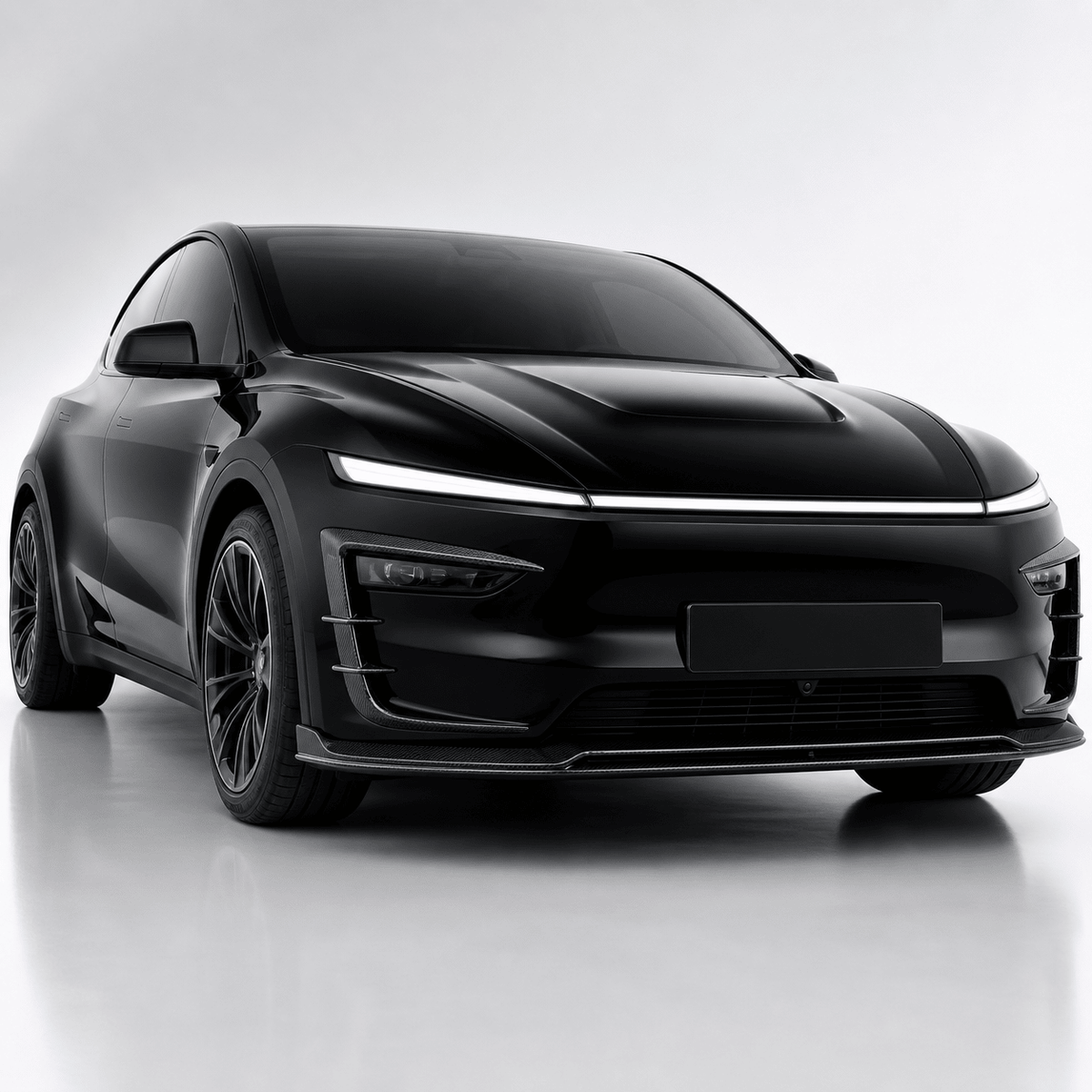 Real Carbon Fiber Front Intake Air Blades Trim for Model Y Juniper & Model YL 6-Seater - Tesery Official Store