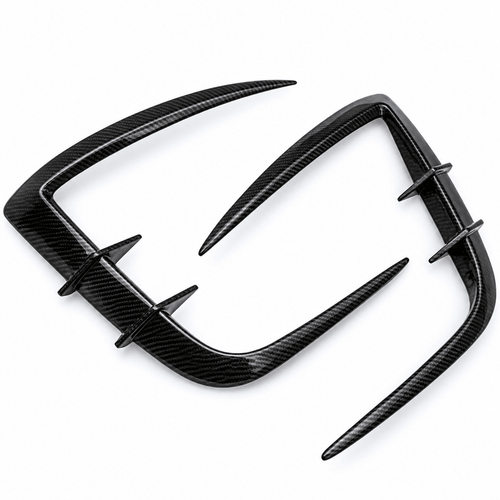 Real Carbon Fiber Front Intake Air Blades Trim for Model Y Juniper & Model YL 6-Seater - Tesery Official Store