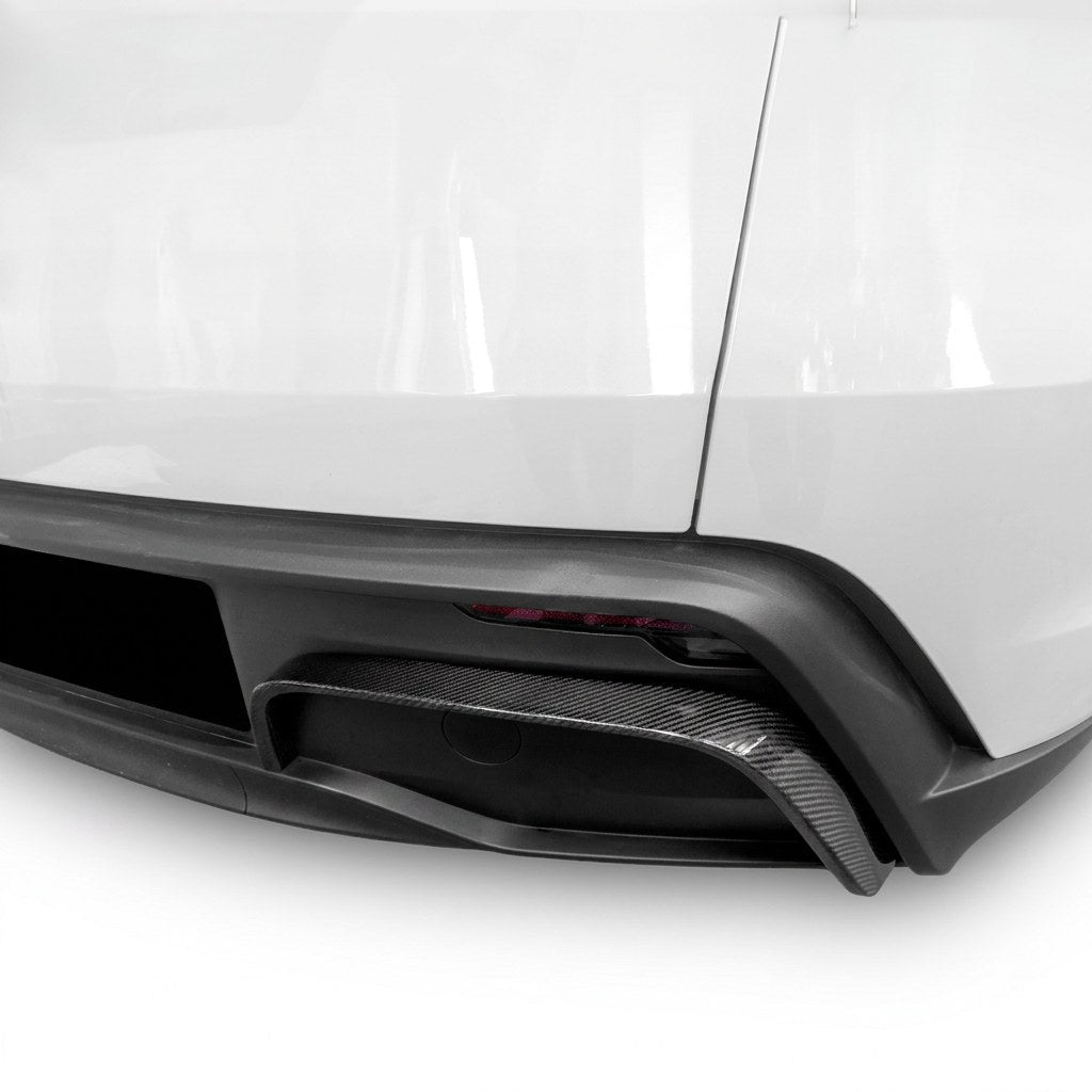 Real Carbon Fiber Rear Diffuser Bumper Trim for Model Y Juniper - Tesery Official Store
