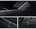 Real Dry Carbon Fiber Center Console Combo Side Panel & Charging Pad Overlay for Model 3 Highland & New Model Y - Tesery Official Store