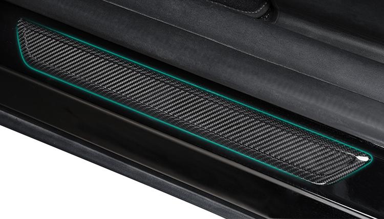 Real Dry Carbon Fiber Door Sill Strip Overlay for Model 3/Y - Tesery Official Store