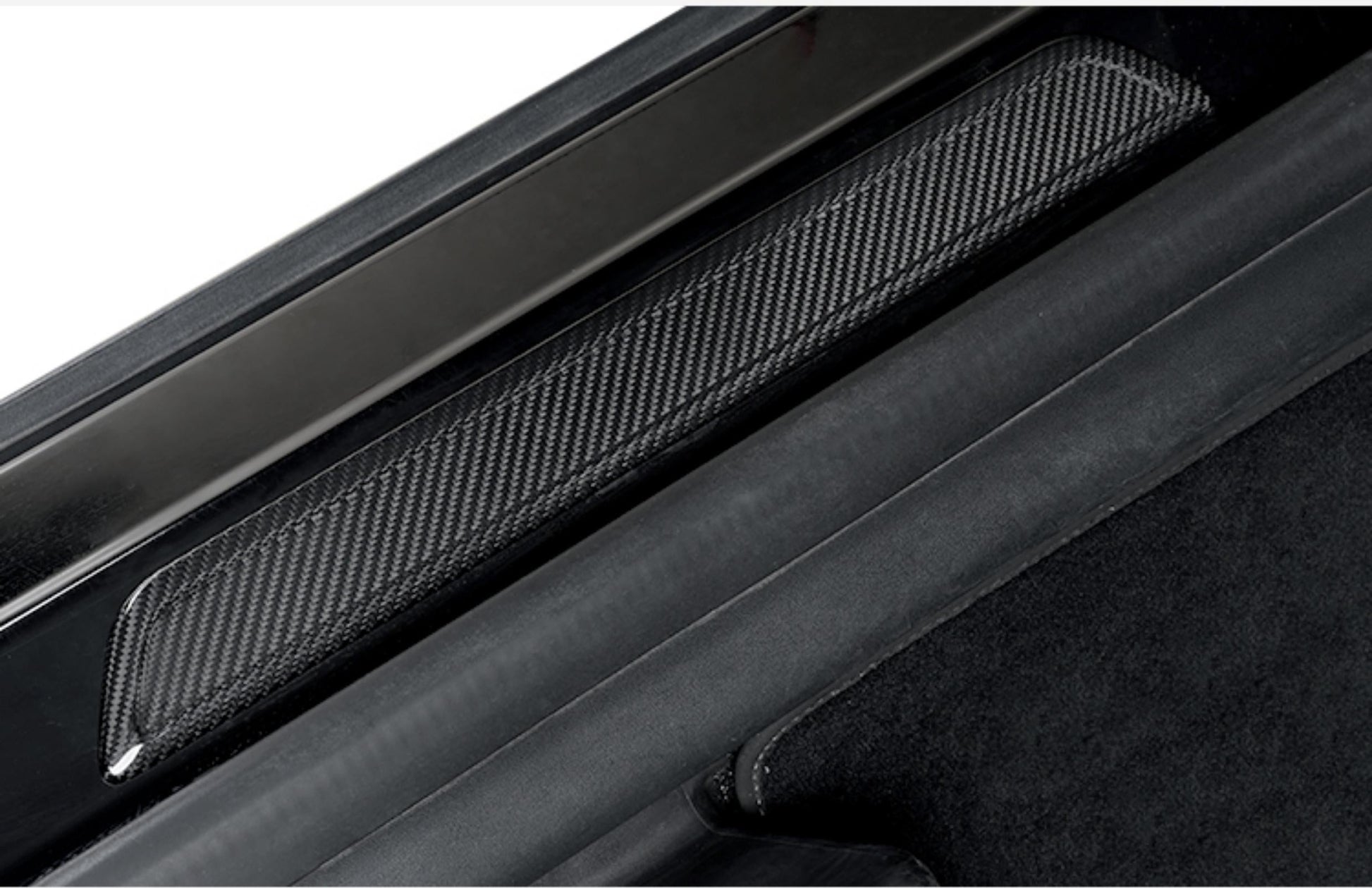Real Dry Carbon Fiber Door Sill Strip Overlay for Model 3/Y - Tesery Official Store
