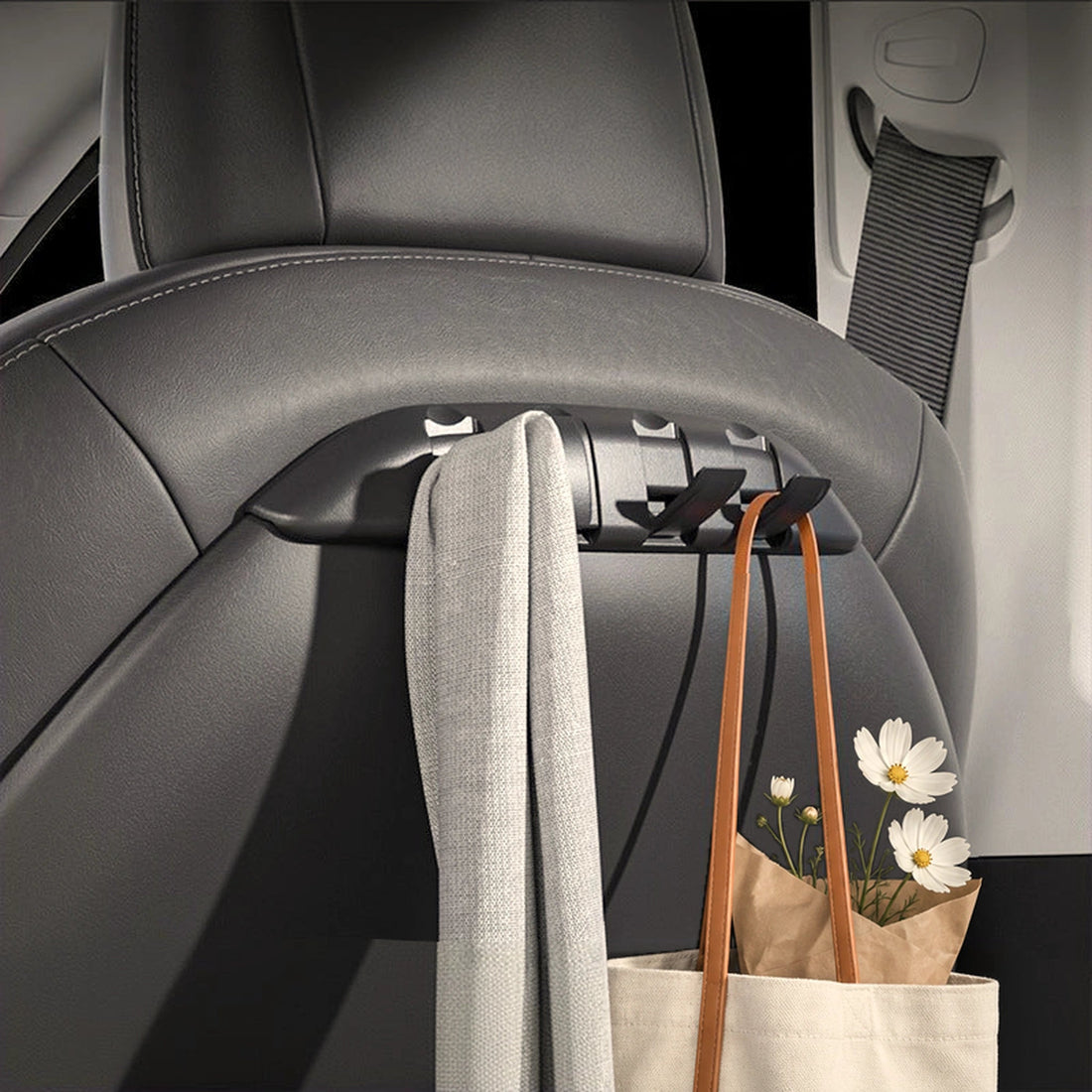 Rear Seat Back Hooks & Organizer for Tesla Model 3/Y | TESERY - Tesery Official Store