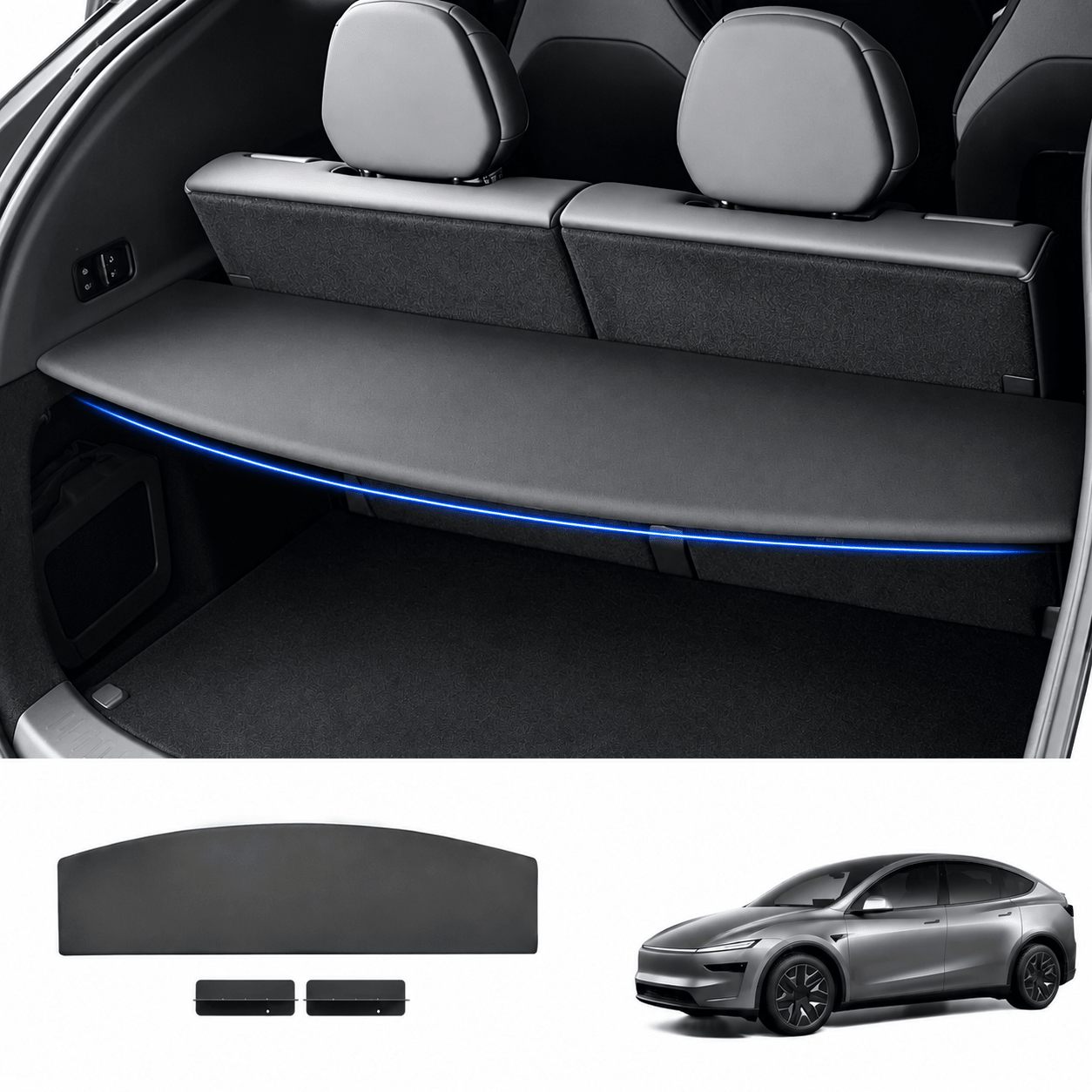 Rear Trunk Privacy Cargo Cover for Tesla Model YL 2026+ - Tesery Official Store